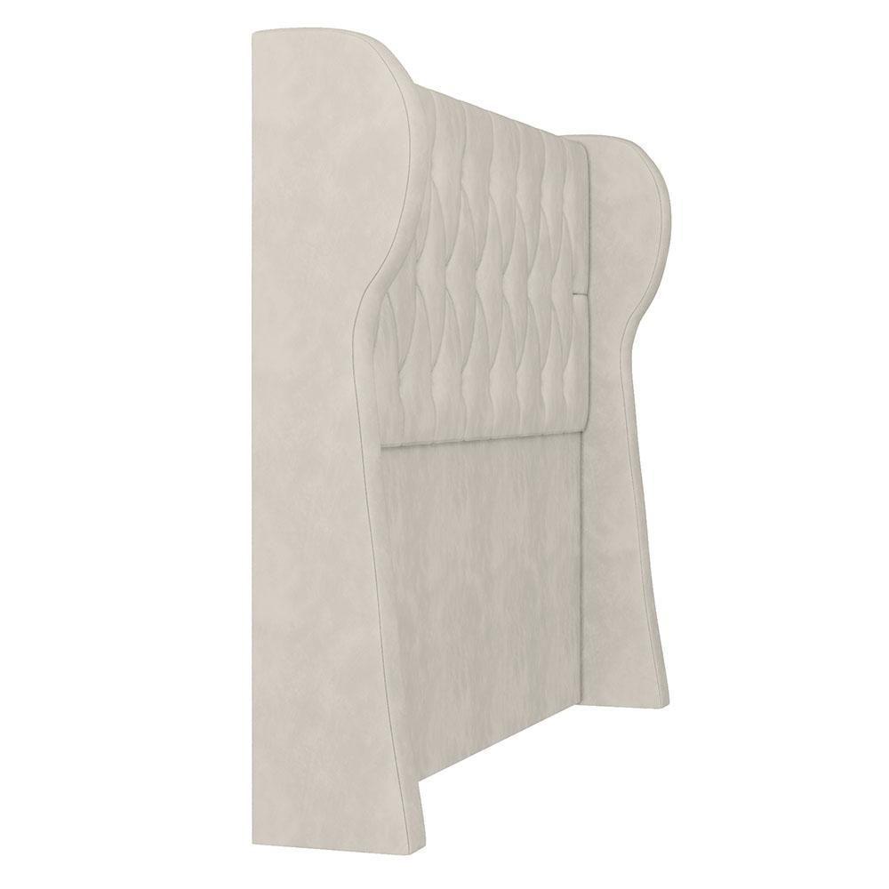 Cabeceira Casal Queen Cama Box 160cm Malva I02 Veludo Bege - Mpozenato - 7