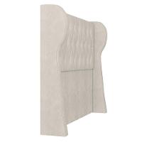 Cabeceira Casal Queen Cama Box 160cm Malva I02 Veludo Bege - Mpozenato - 7