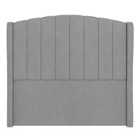 Cabeceira Casal Queen Cama Box 160cm Glenda I02 Veludo Cinza - Mpozenato - 6
