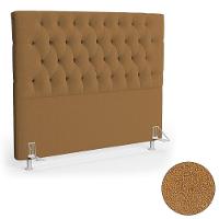 Cabeceira Casal King 195cm Cristal Boucle Mostarda E 2 Mesas Laterais Plaza Lc1 Preto - Mpozenato - 9