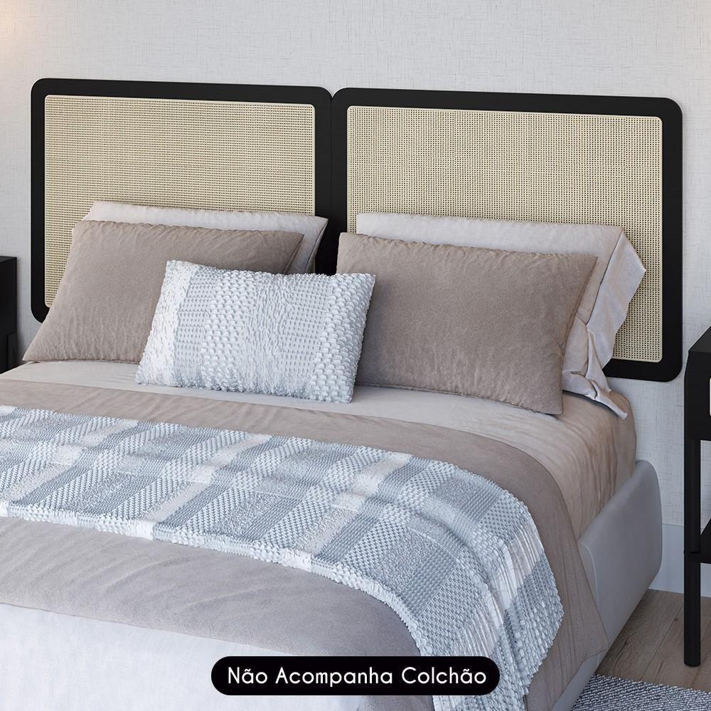 Cabeceira Cama Casal E Queen Arlo A10 Palinha Nero - Mpozenato - 2