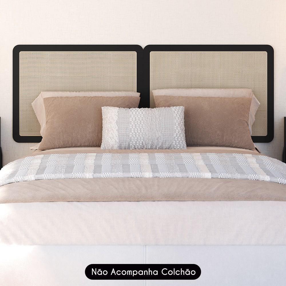 Cabeceira Cama Casal E Queen Arlo A10 Palinha Nero - Mpozenato - 7