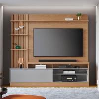 Estante Home Theater Para Tv Até 65 Pol. Maceió Freijó-cinza Fosco - Colibri - 2
