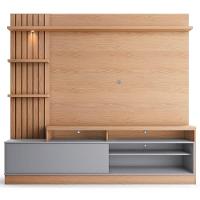 Estante Home Theater Para Tv Até 65 Pol. Maceió Freijó-cinza Fosco - Colibri - 6