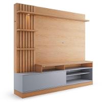 Estante Home Theater Para Tv Até 65 Pol. Maceió Freijó-cinza Fosco - Colibri - 8