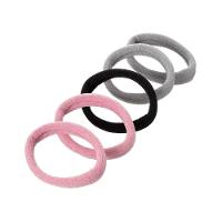 Elásticos De Cabelo 6 Unidades Proart Sem Metal, Não Marcam Os Fios, Perfeitos Para Penteados Rosa-cinza - 2