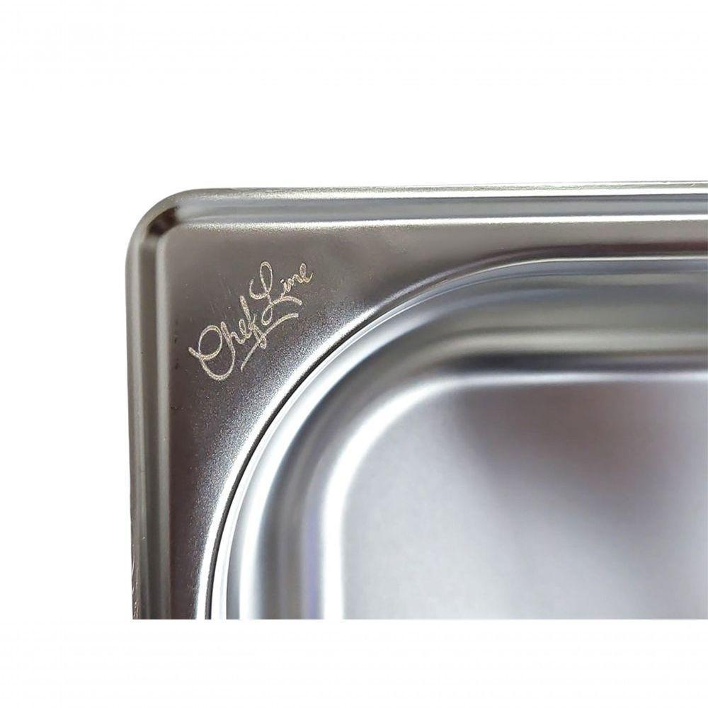 Cuba Gastronômica Inox Gn 1/3 65mm Sem Alça Prateada - 6