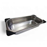 Cuba Gastronômica Inox Gn 1/3 65mm Sem Alça Prateada - 2