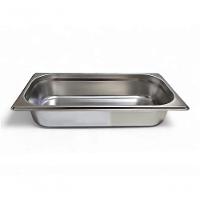Cuba Gastronômica Inox Gn 1/3 65mm Sem Alça Prateada