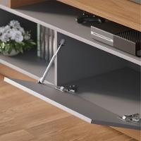 Estante Home Theater Para Tv 75 Pol. Com Led 180cm Maitê C05 Freijó-cinza Fosco - Mpozenato - 7