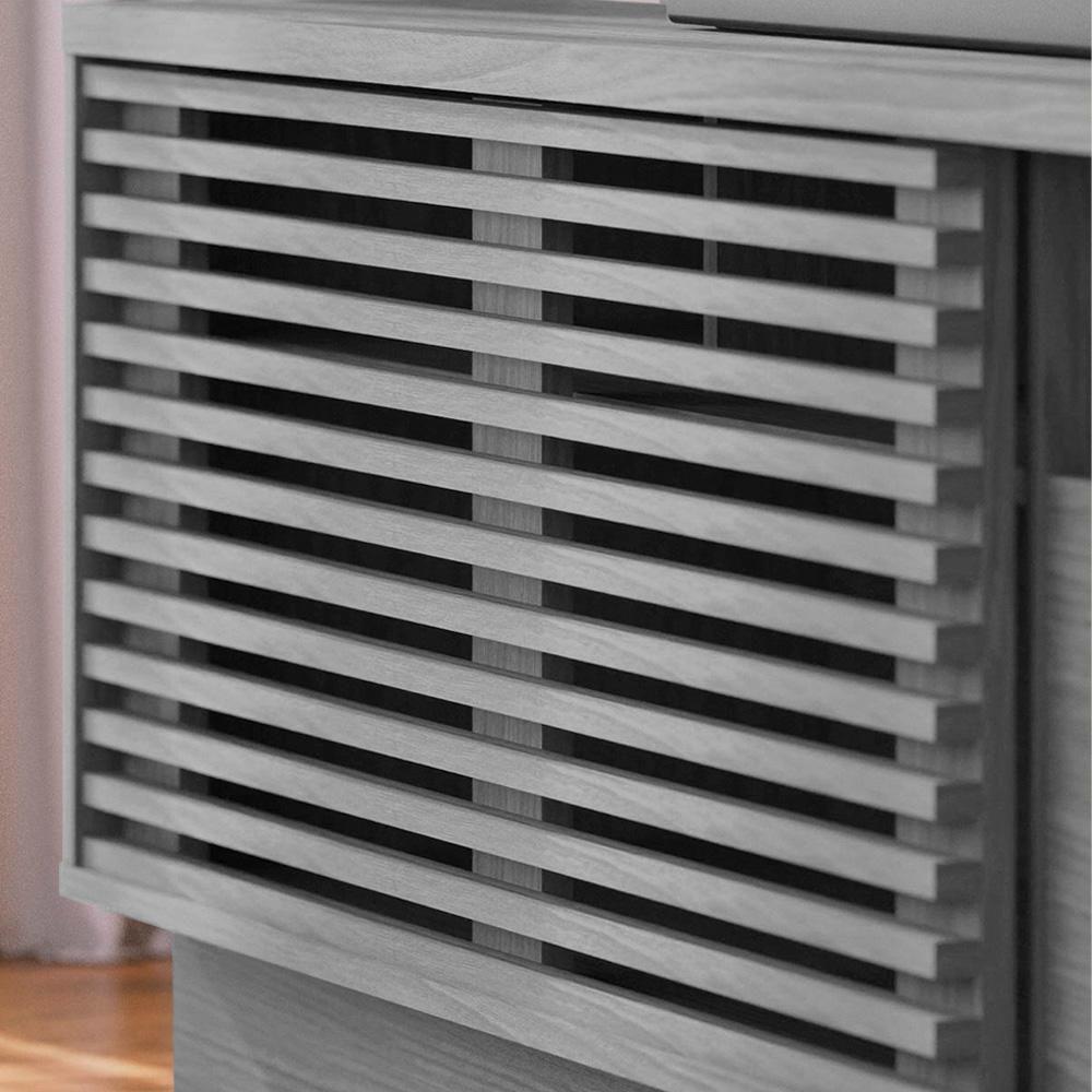 Estante Home Theater Para Tv 70 Pol. Com Led 200cm Amiche C05 Freijó-cinza Fosco - Mpozenato - 3