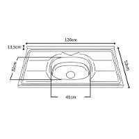 Cozinha Modulada 5 Peças Balcão Com Pia 120cm Andréia Branco - Ajl Móveis - 5