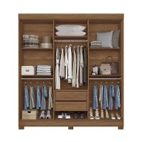 Guarda-roupa Casal 194,4cm 6 Portas 2 Gavetas Com Espelho Horácio Estilo Mm Jatoba - 6