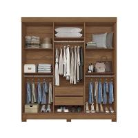 Guarda-roupa Casal 194,40cm 6 Portas 2 Gavetas Horácio Estilo Mm Jatoba/areia - 3
