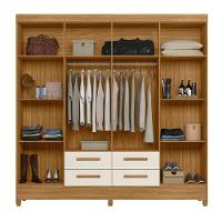 Guarda Roupa Casal 8 Portas 4 Gavetas Florida Moval Freijo/Off White - 3