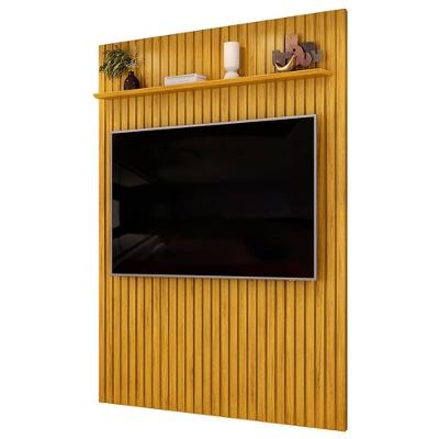 Painel Tv 65 Pol 183cm Suspenso Ripado Noah D04 Cedro - Mpozenato