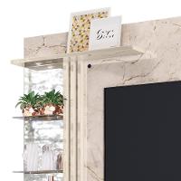 Painel Tv 55 Pol E Bancada Suspensa Veena Z10 Off-calacata - Mpozenato - 2