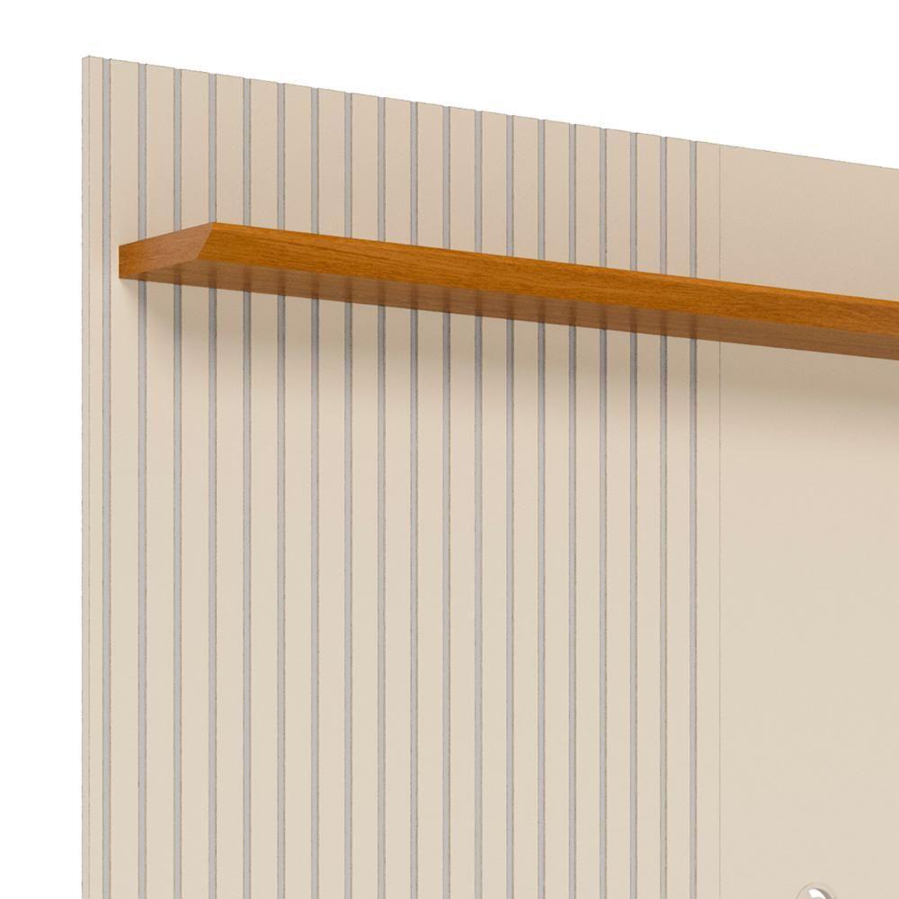 Painel Tv 55 Pol E Bancada Suspensa Talyn Z10 Off-cinamomo - Mpozenato - 8