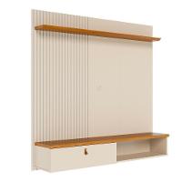 Painel Tv 55 Pol E Bancada Suspensa Talyn Z10 Off-cinamomo - Mpozenato - 5