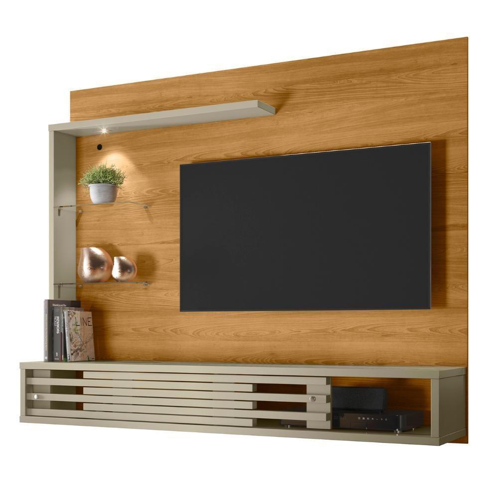 Painel Tv 50 Pol E Bancada Suspensa Keren Z10 Cumaru-opala - Mpozenato - 1