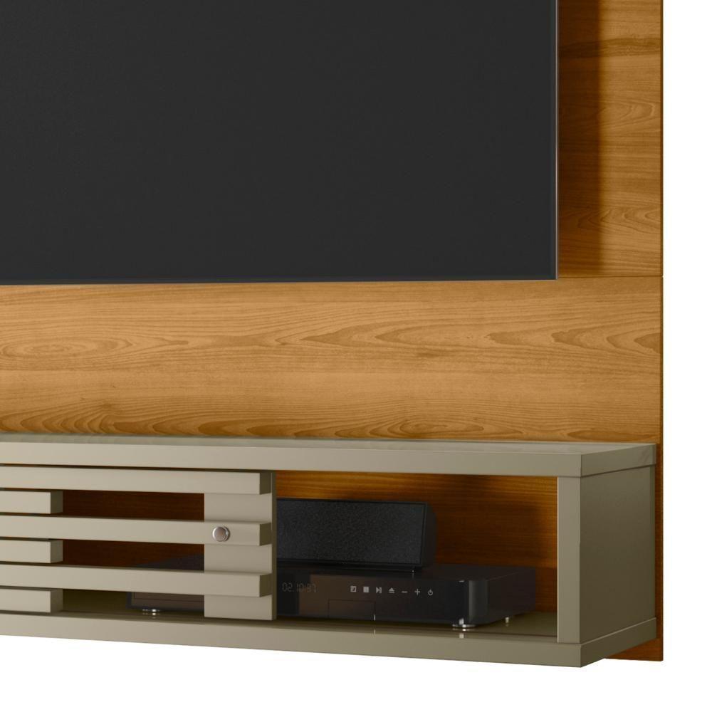 Painel Tv 50 Pol E Bancada Suspensa Keren Z10 Cumaru-opala - Mpozenato - 4