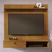 Painel Tv 55 Pol E Bancada Suspensa Talyn Z10 Cumaru - Mpozenato - 2