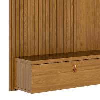 Painel Tv 55 Pol E Bancada Suspensa Talyn Z10 Cumaru - Mpozenato - 9