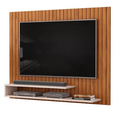 Painel Tv 55 Pol 134cm Ripado David D04 Freijó-off White - Mpozenato