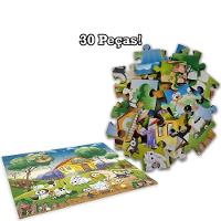 Kit Completo 7 Quebra Cabeça Infantil Divertido Em Madeira - 5