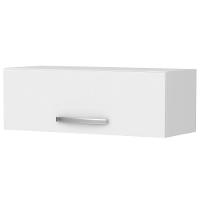 Kit 2 Armários Aéreos De Cozinha Para Geladeira 70cm 1 Porta Veneza - Lumil Móveis Branco - 3