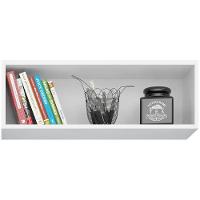 Kit 2 Armários Aéreos De Cozinha Para Geladeira 70cm 1 Porta Veneza - Lumil Móveis Branco