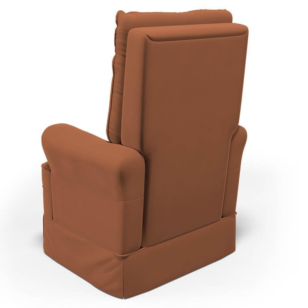 Kit 02 Poltronas De Amamentação E Descanso Com Balanço Laís G05 Veludo Terracota - Mpozenato - 9