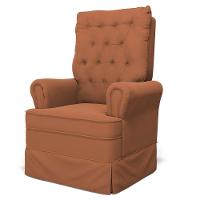 Kit 02 Poltronas De Amamentação E Descanso Com Balanço Laís G05 Veludo Terracota - Mpozenato - 3