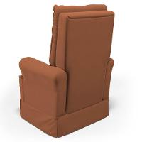 Kit 02 Poltronas De Amamentação E Descanso Com Balanço Laís G05 Veludo Terracota - Mpozenato - 9