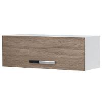 Kit 2 Armários Aéreos De Cozinha Para Geladeira 70cm 1 Porta Veneza - Lumil Móveis Branco-castanho - 3