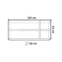 Kit 2 Armários Aéreos De Cozinha Honduras 120cm 3 Portas - Lumil Móveis Branco-castanho - 7