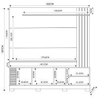 Estante Painel Para Tv 75 Pol Madrid C05 Off White Matte-freijó - Mpozenato