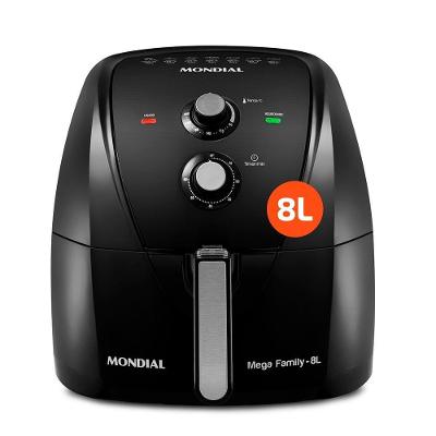 Fritadeira Air Fryer Mondial 8L 1900W Preto AFN-80-FB - 110V