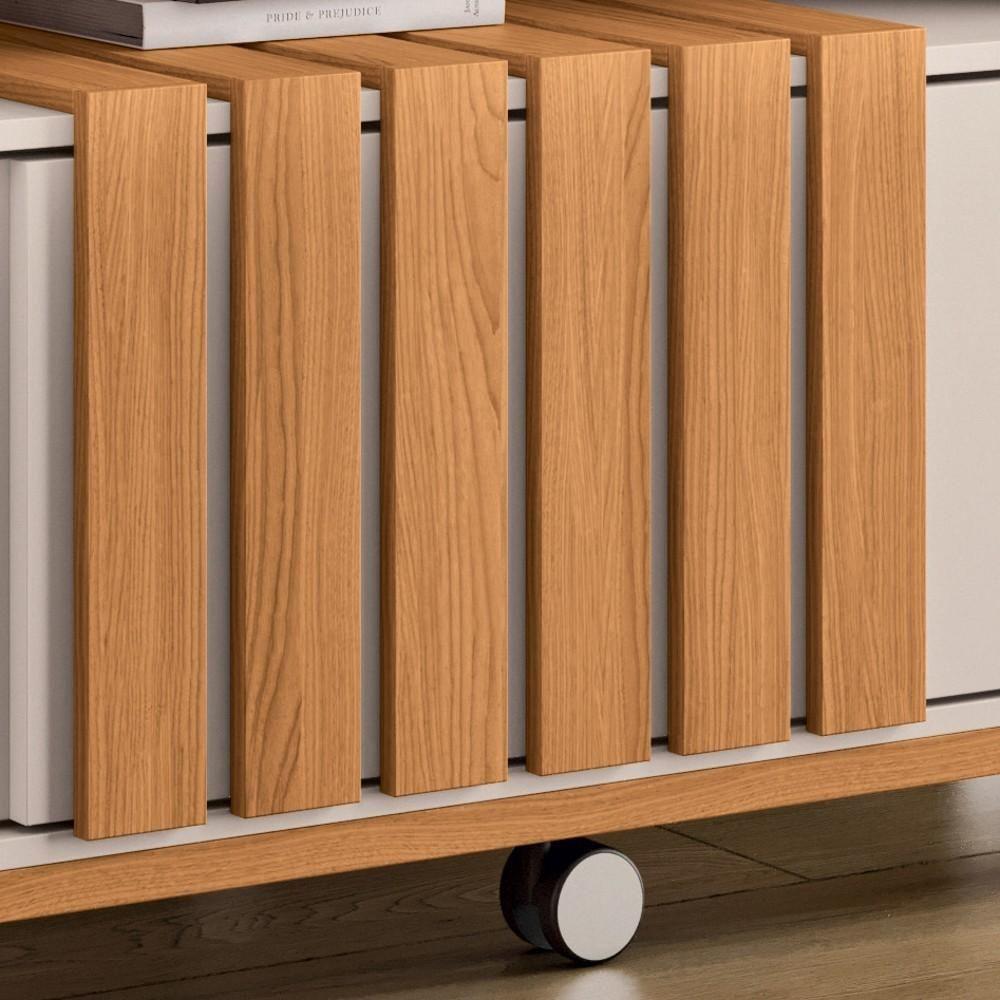 Estante Painel Para Tv 65 Pol 180cm 2 Portas Cloe H01 Off White-cinamomo - Mpozenato - 5