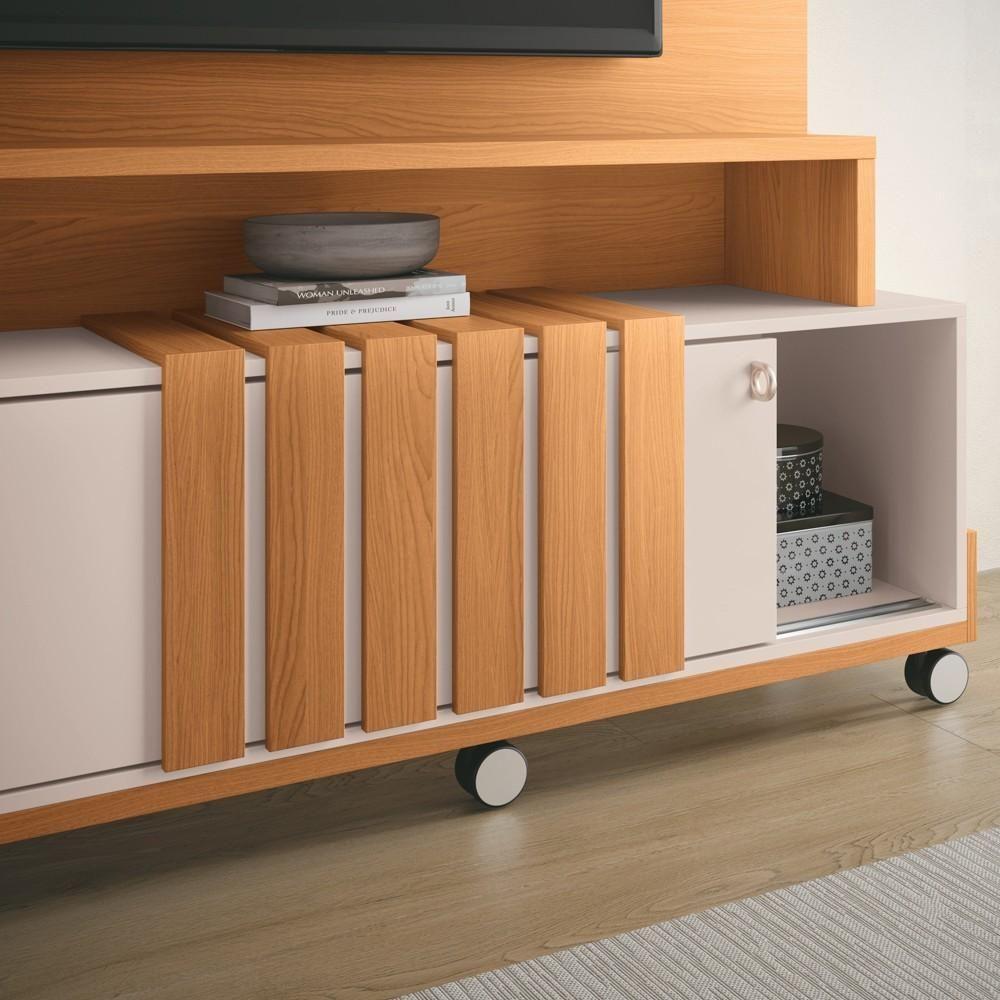 Estante Painel Para Tv 65 Pol 180cm 2 Portas Cloe H01 Off White-cinamomo - Mpozenato - 8