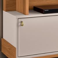 Estante Painel Para Tv 65 Pol 180cm 2 Portas Cloe H01 Off White-cinamomo - Mpozenato - 6