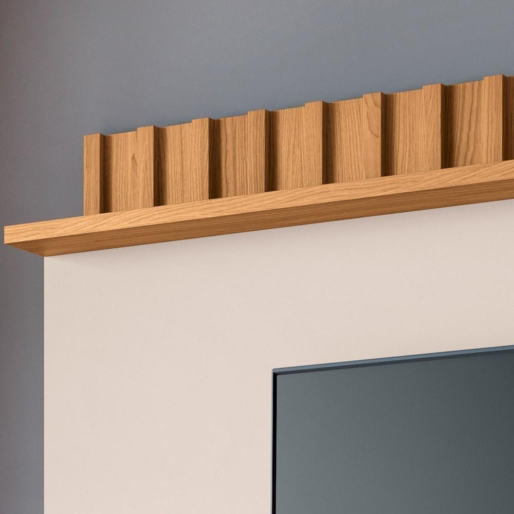 Estante Painel Para Tv 70 Pol 200cm Ripado Artist H01 Off White-cinamomo - Mpozenato - 7