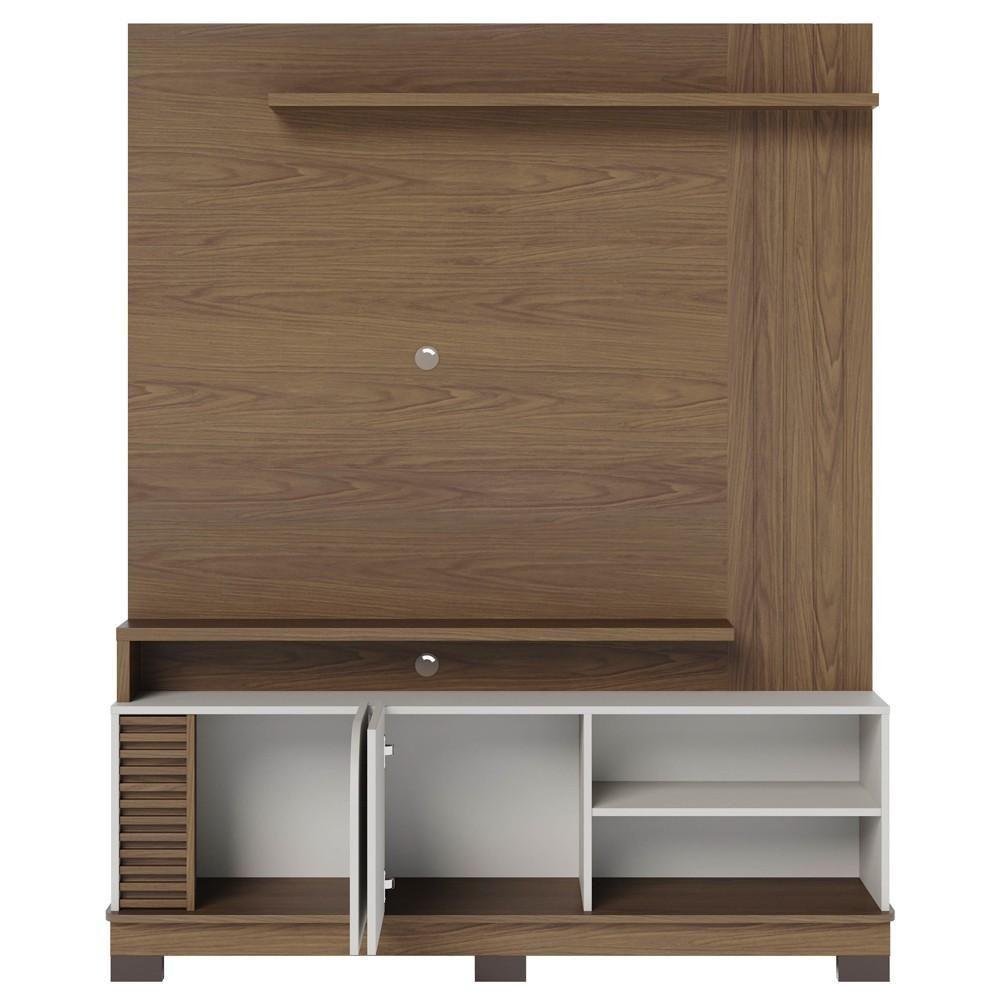 Estante Painel Para Tv 65 Pol Madrid C05 Amêndoa-off White Matte - Mpozenato - 7