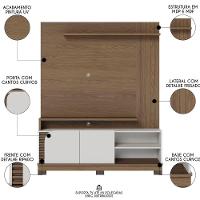 Estante Painel Para Tv 65 Pol Madrid C05 Amêndoa-off White Matte - Mpozenato - 3