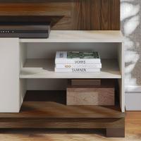 Estante Painel Para Tv 65 Pol Madrid C05 Amêndoa-off White Matte - Mpozenato - 6