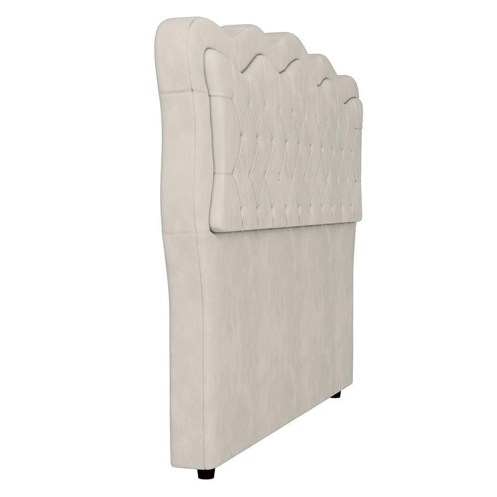 Cabeceira Casal Queen Cama Box 160cm Oregon I02 Veludo Bege - Mpozenato - 7