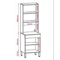 Paneleiro Micro Line Com 2 Portas Vanilla - 2