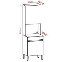 Paneleiro Micro Line Com 2 Portas Supremo - 4