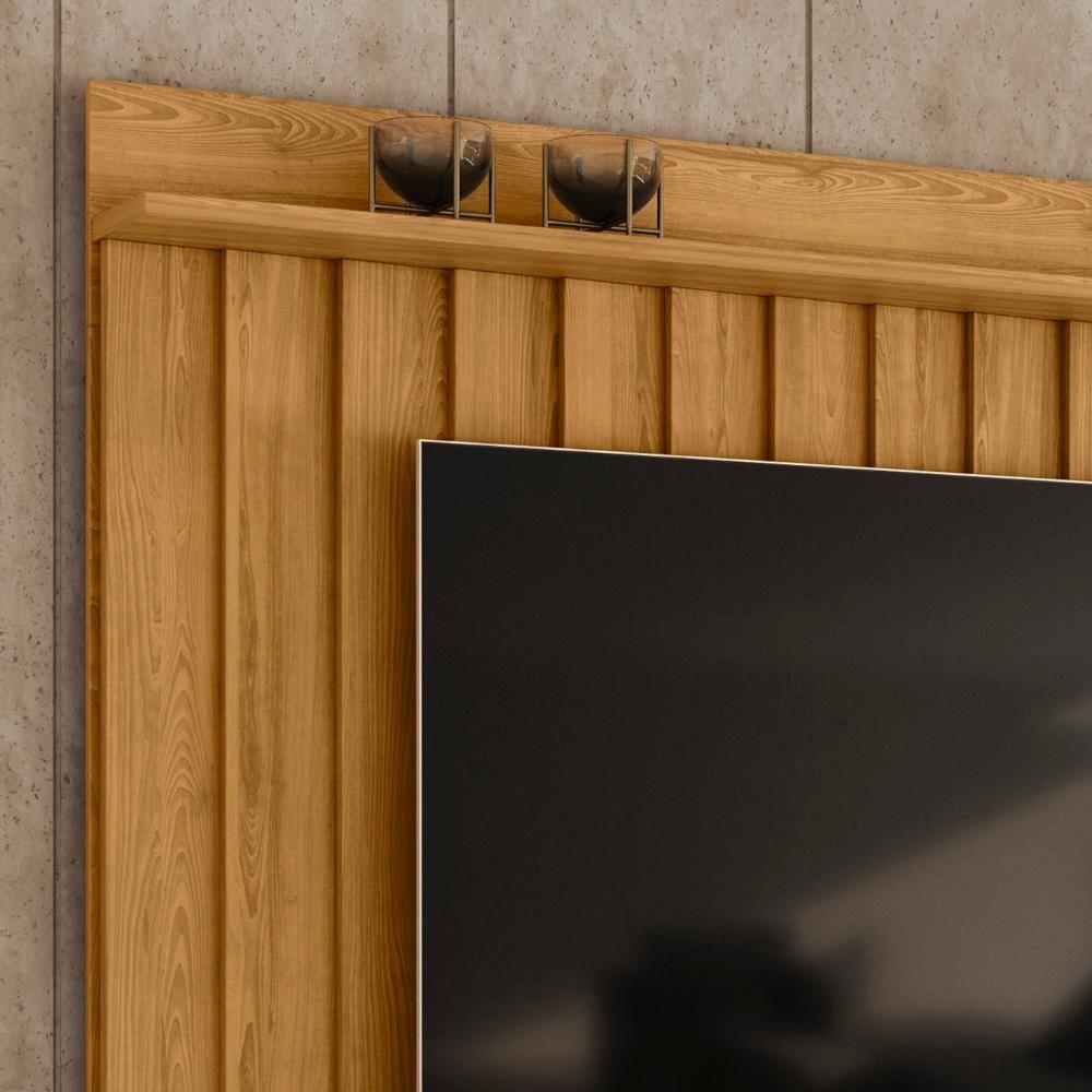 Painel Tv 75 Pol E Bancada Suspensa Emília Z10 Cumaru - Mpozenato - 4