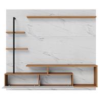 Painel Para Tv 58 Pol Com Bancada Goiás C05 Calacatta-freijó-branco Neve - Mpozenato - 7